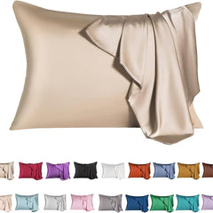 2pcs Satin Pillowcase - Soft and Breathable for Home Decor and Comfortable Sleep