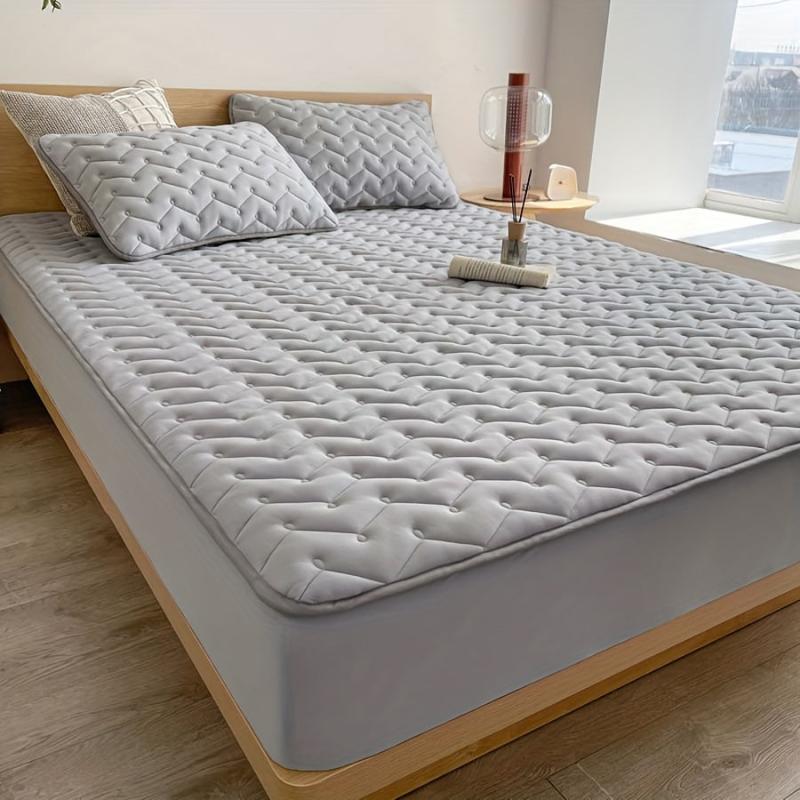 Waterproof Fitted Sheet Mattress Protector - Comfortable Dorm Bedding