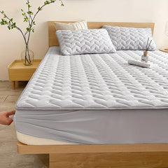 Waterproof Fitted Sheet Mattress Protector - Comfortable Dorm Bedding