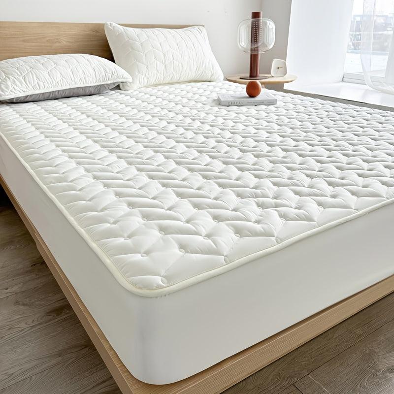 Waterproof Fitted Sheet Mattress Protector - Comfortable Dorm Bedding