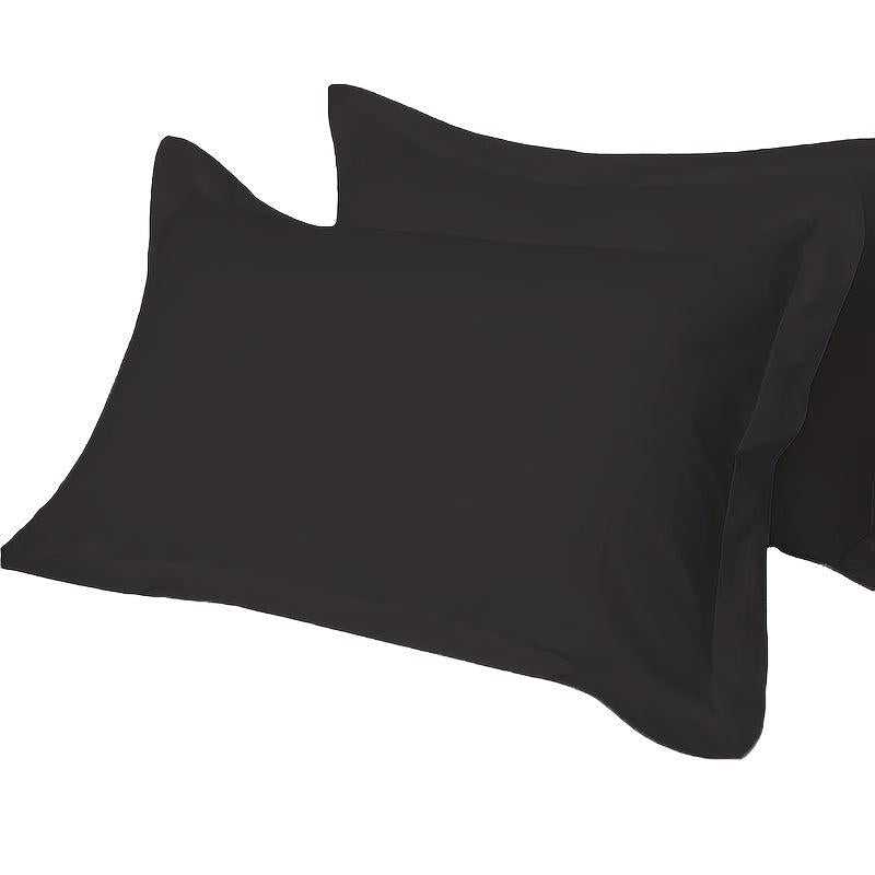 2pcs Microfiber Pillowcases Soft Stain Resistant Pillow Cover