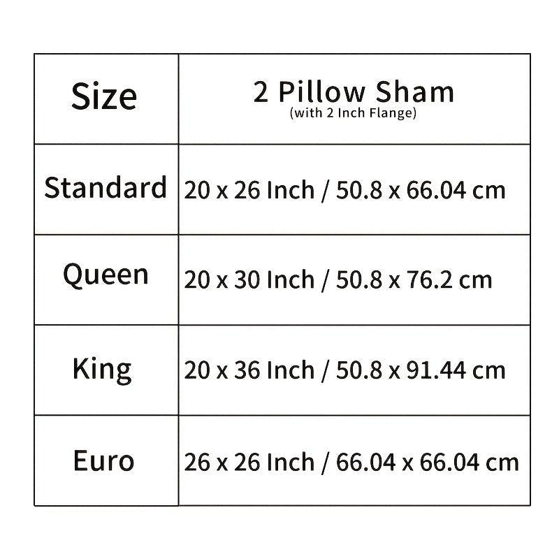 2pcs Microfiber Pillowcases Soft Stain Resistant Pillow Cover