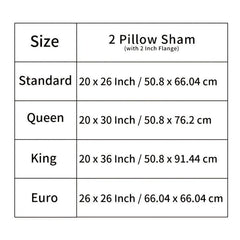 2pcs Microfiber Pillowcases Soft Stain Resistant Pillow Cover