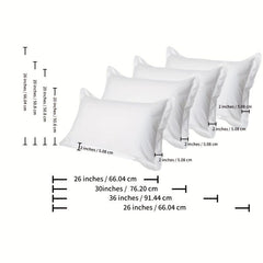 2pcs Microfiber Pillowcases Soft Stain Resistant Pillow Cover