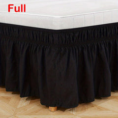Stylish Double Elastic Bed Skirt for Bedroom and Guest Room