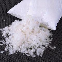Goose Feathers And Down Pillow Inserts 100 Cotton Fabric Bed Sleeping