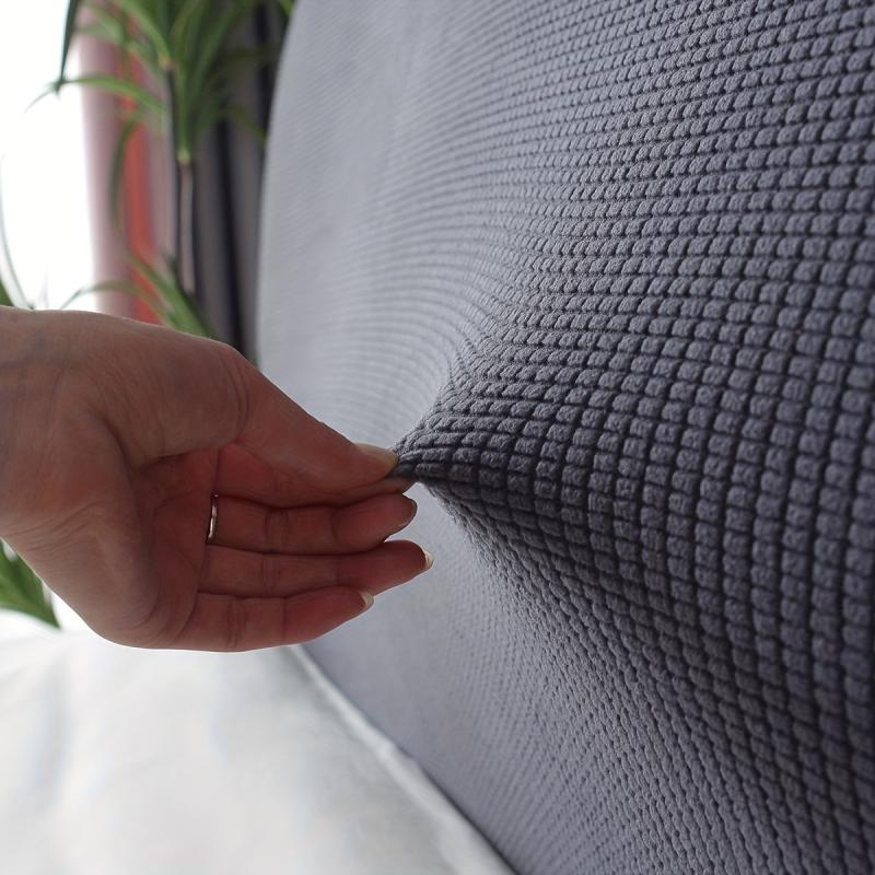Corn Grain Bed Headboard Slipcover Jacquard Fabric Dustproof Co