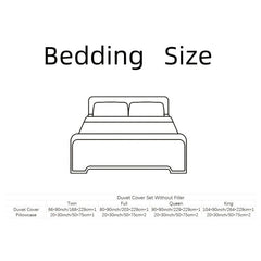 Frosted Printed Duvet Cover Set for Anniversary Night