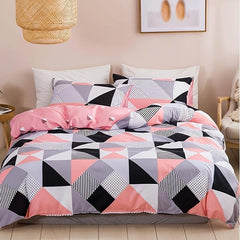 Frosted Printed Duvet Cover Set for Anniversary Night