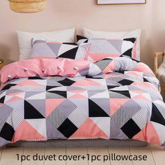 Frosted Printed Duvet Cover Set for Anniversary Night