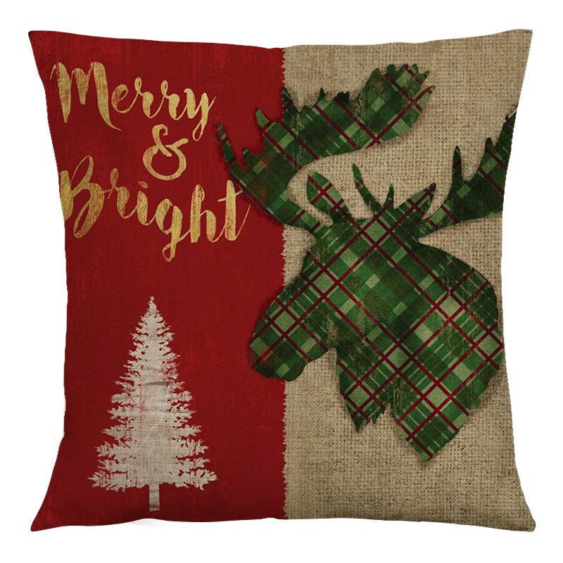 Retro Cross Border Linen Throw Pillow Cover Home Decor