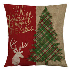 Retro Cross Border Linen Throw Pillow Cover Home Decor