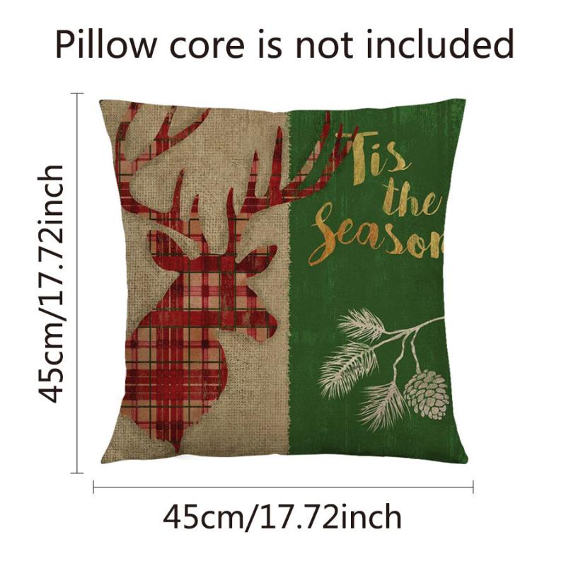 Retro Cross Border Linen Throw Pillow Cover Home Decor