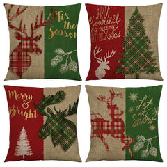 Retro Cross Border Linen Throw Pillow Cover Home Decor