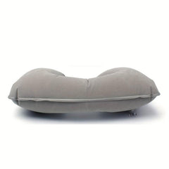 U-shaped Inflatable Travel Pillow Short Plush Cover PVC Support Soft Neck Pillow