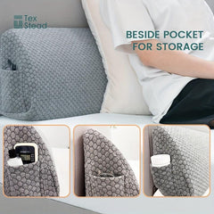 Adjustable Bed Wedge Pillow Split Gap Filler for Mattress Connector