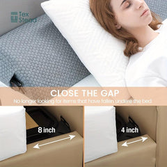 Adjustable Bed Wedge Pillow Split Gap Filler for Mattress Connector