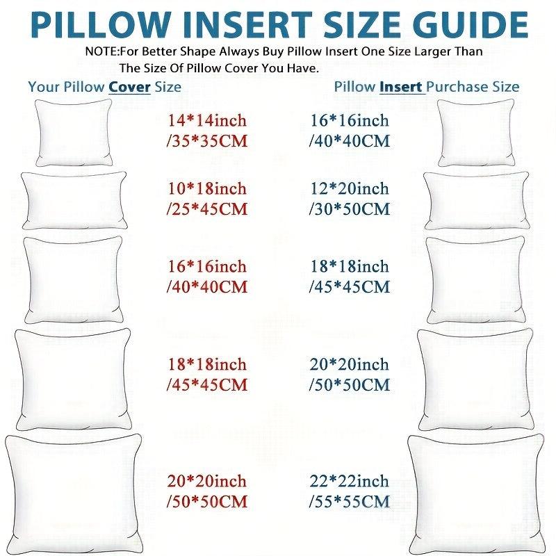 Set of 2 Soft Fluffy Throw Pillow Inserts 45x45cm for Sofa - Decorative Cushions