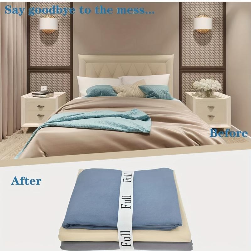3pcs Bed Sheet Fastener Elastic Elastic Band Storage Wardrobe Storage
