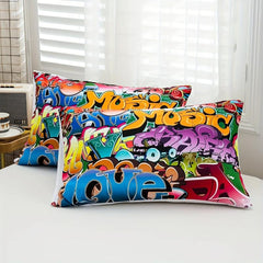 Hip Hop Graffiti Duvet Cover Set