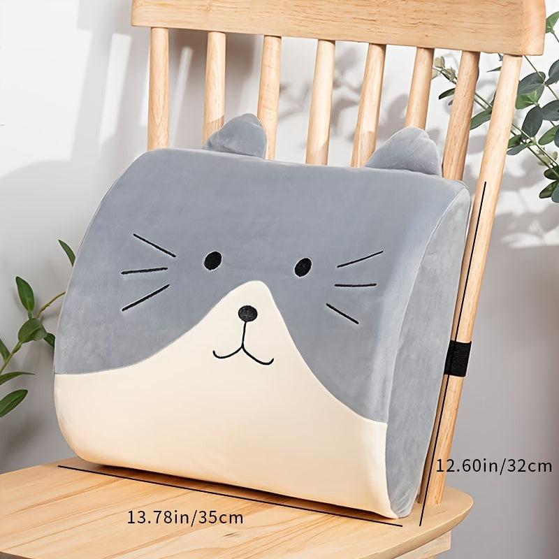 Memory Foam Cat Pattern Cushion for Home Office Car
