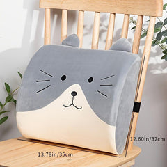 Memory Foam Cat Pattern Cushion for Home Office Car