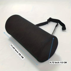 1pc Lumbar Roll for Back Support Neck Pillow Office Car Seats