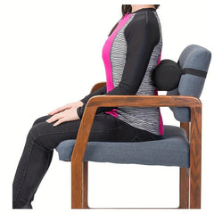 1pc Lumbar Roll for Back Support Neck Pillow Office Car Seats