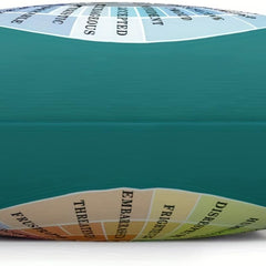 Emotional Wheel Short Plush Throw Pillow Cover 18 X18