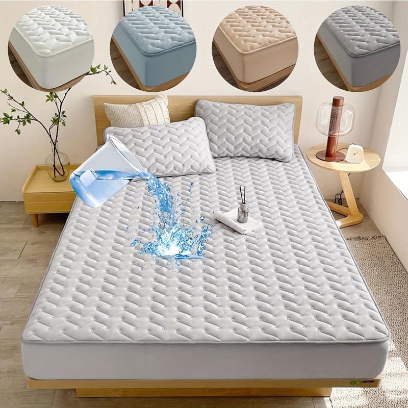 Thickened Waterproof Fitted Sheet Soft Comfortable Bedding Fitted Sheet