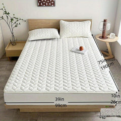 Thickened Waterproof Fitted Sheet Soft Comfortable Bedding Fitted Sheet