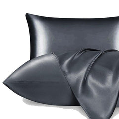 2pcs Satin Pillow Case Soft Pillow Cover Silky Skin-friendly Bedding