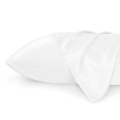 2pcs Satin Pillow Case Soft Pillow Cover Silky Skin-friendly Bedding