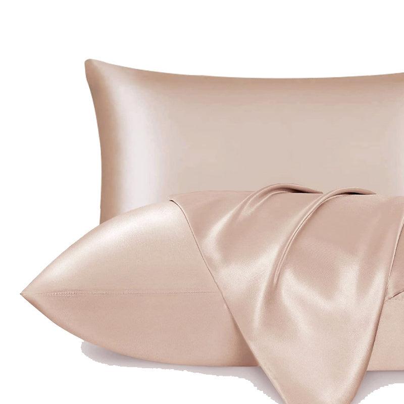 2pcs Satin Pillow Case Soft Pillow Cover Silky Skin-friendly Bedding