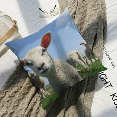Soft Sheep Grazing Pillow Cover 17.71x17.71 Inches