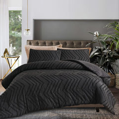 3pcs Soft Brushed Duvet Cover Set + 2 Pillowcases for Bedroom & Guest Room
