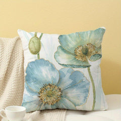 Pastoral Style Flower Pillow Cover For Home Decoration