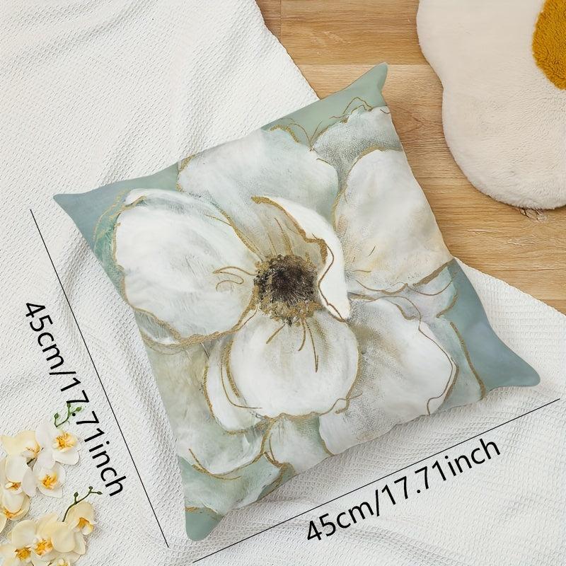 Pastoral Style Flower Pillow Cover For Home Decoration