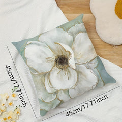 Pastoral Style Flower Pillow Cover For Home Decoration