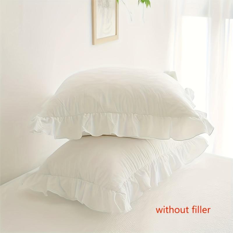 2 Soft Lace Pillowcases for Living Room Sofa Bedroom