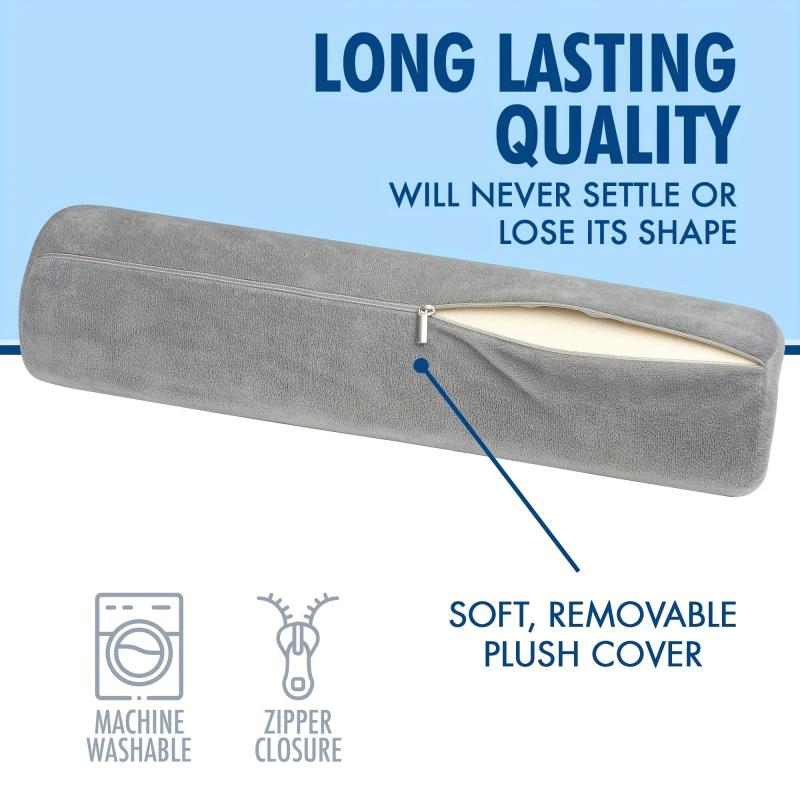 Memory Foam Neck Support Pillow Bolster for Sleeping