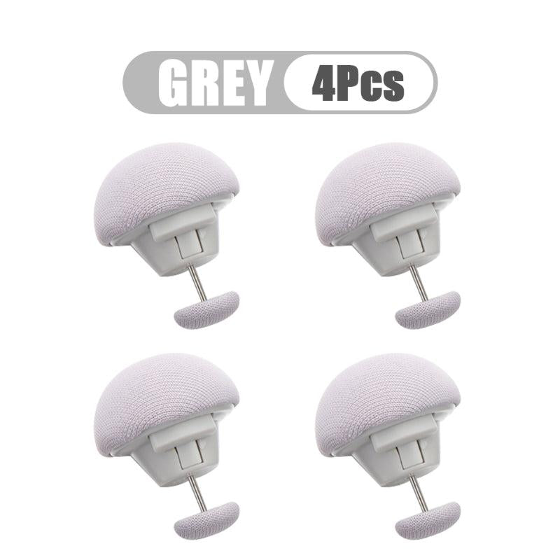 4pcs Mushroom Shape Blanket Clips Slip Resistant Nordic Clips