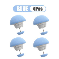 4pcs Mushroom Shape Blanket Clips Slip Resistant Nordic Clips