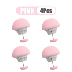 4pcs Mushroom Shape Blanket Clips Slip Resistant Nordic Clips