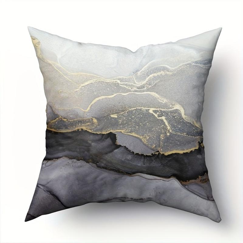 4pcs Marble Printed Throw Pillowcases Home Decoration Cushion Covers