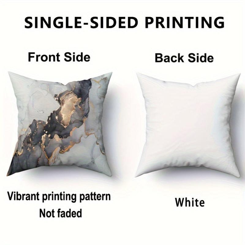 4pcs Marble Printed Throw Pillowcases Home Decoration Cushion Covers