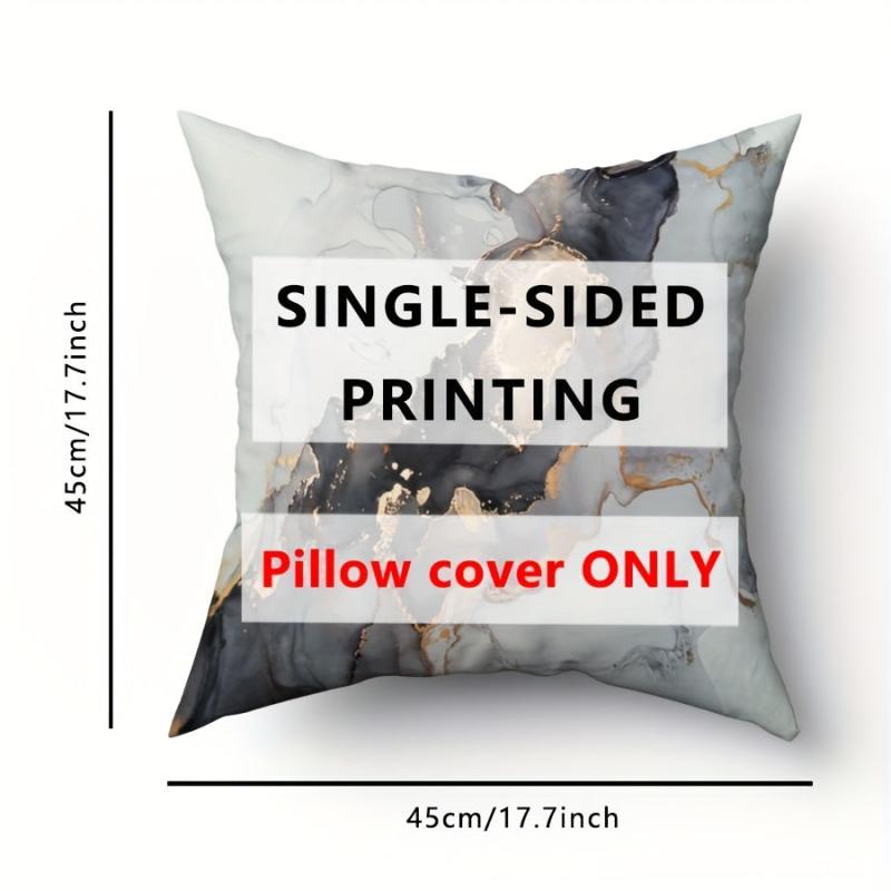 4pcs Marble Printed Throw Pillowcases Home Decoration Cushion Covers