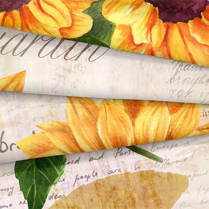 Vintage Sunflowers Duvet Cover Set 3pcs