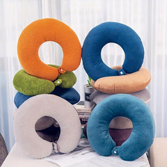 Soft Cozy U Shaped Neck Pillow for Travel Office Nap Plush Toy