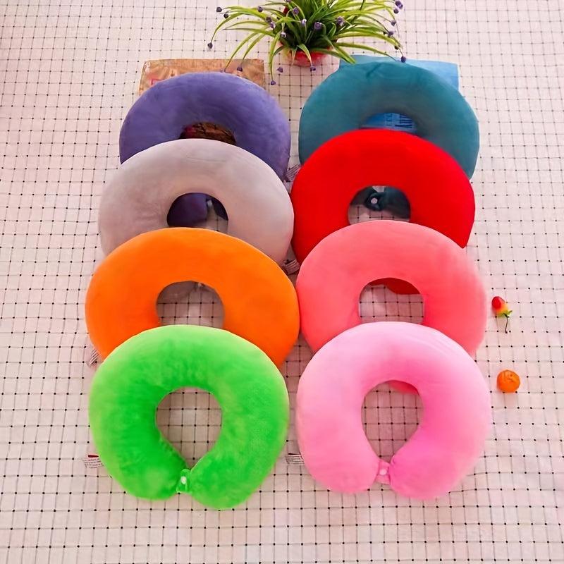 Soft Cozy U Shaped Neck Pillow for Travel Office Nap Plush Toy